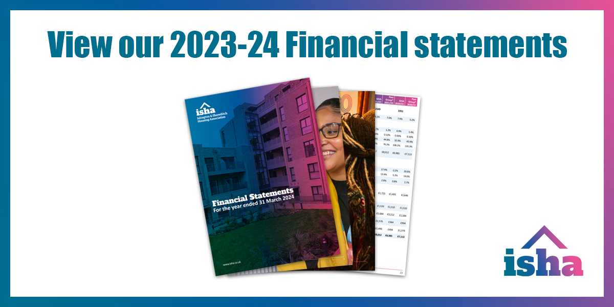 A graphic showing some pages of the 2023-24 financial statements.